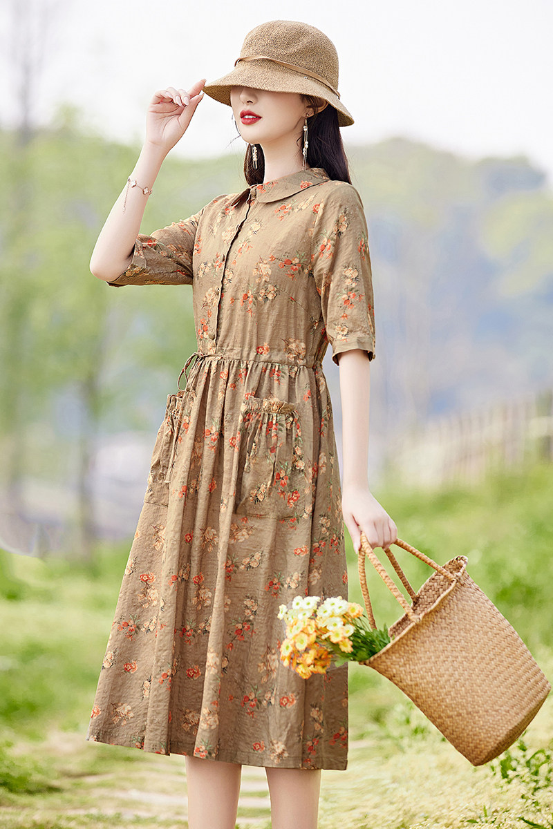 女装女士精品连衣裙2025年夏季,女装连衣裙,锦绣伊人
