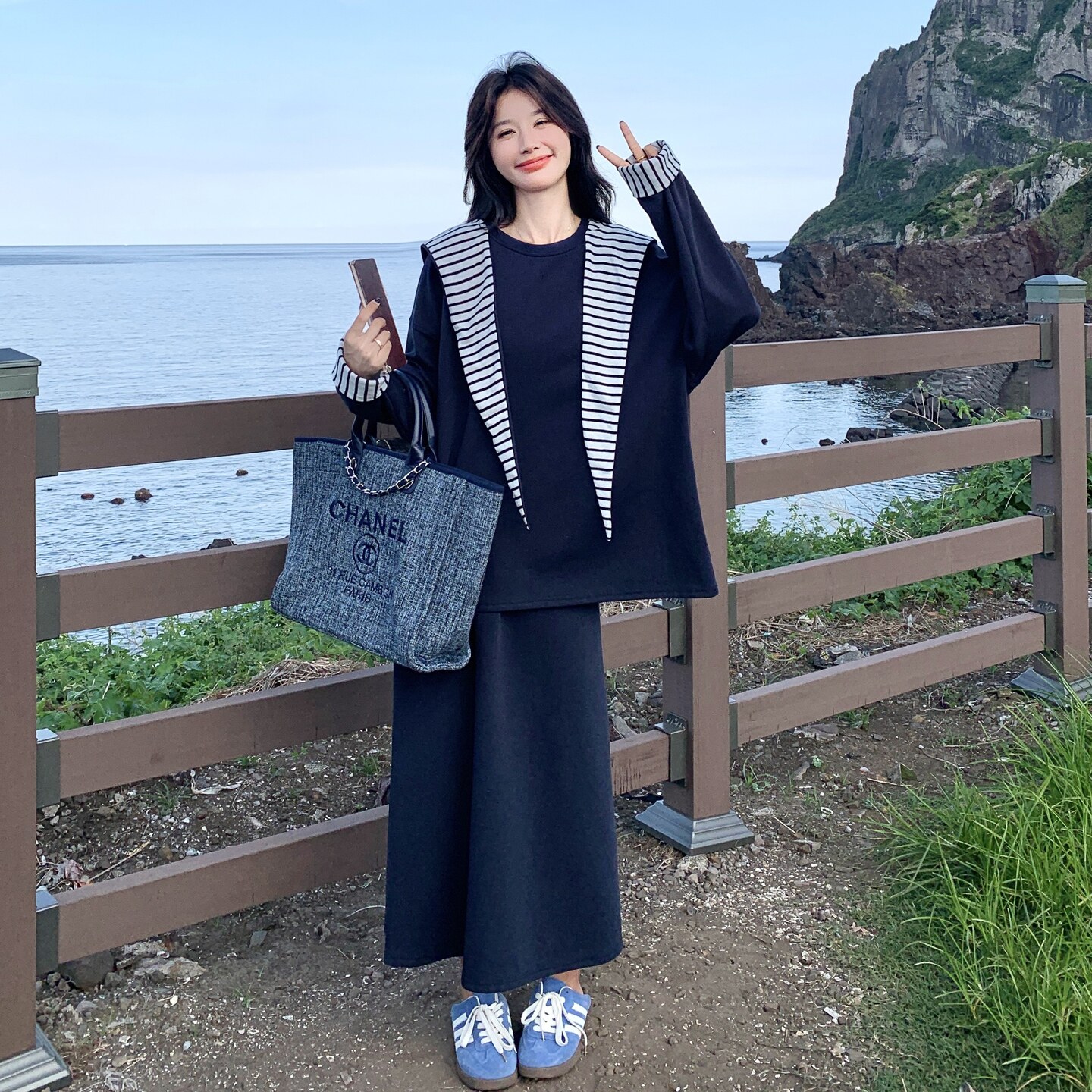 时尚休闲运动套装女宽松显瘦卫衣半身裙两件套6500P165K248,女装套装/套裙,2C166