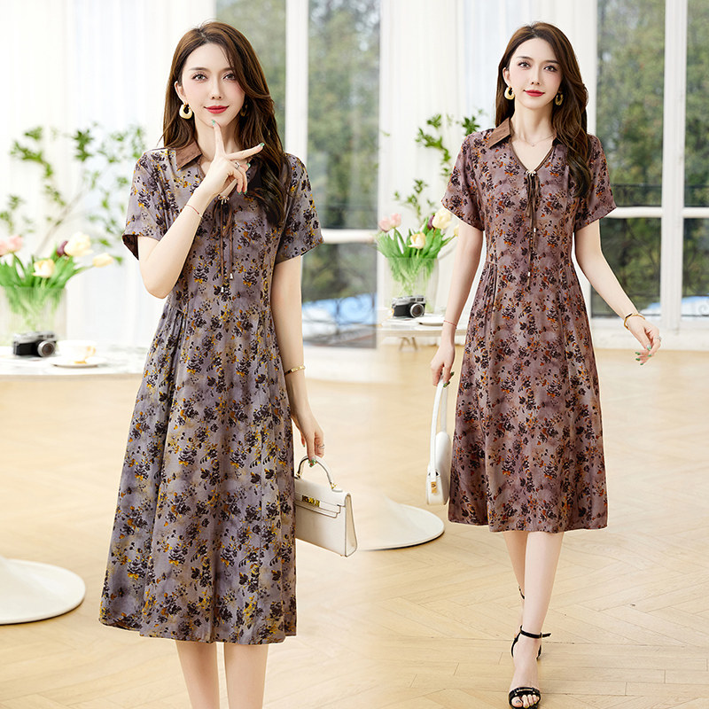 2025年夏季新品小碎花超舒适连衣裙，女装连衣裙，臻衣坊,女装连衣裙,1C078
