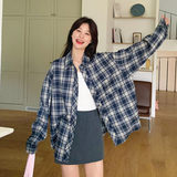 【】春季新款经典宽松格子衬衫2C200-W419-P75-K118，女装衬衫，2C200