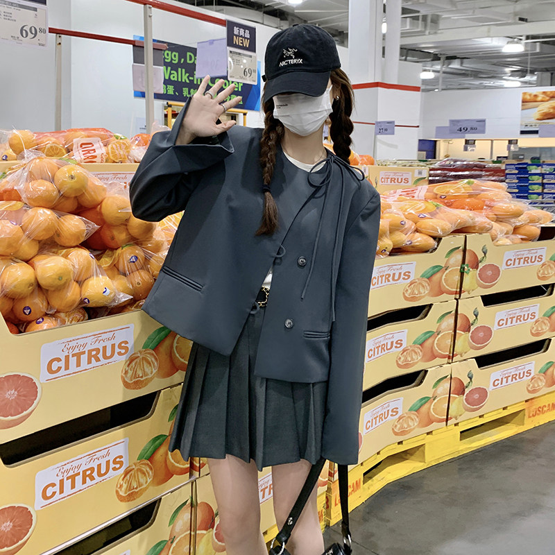 新中式设计感风短外套2C0106332P125K178,女装西装,2C010