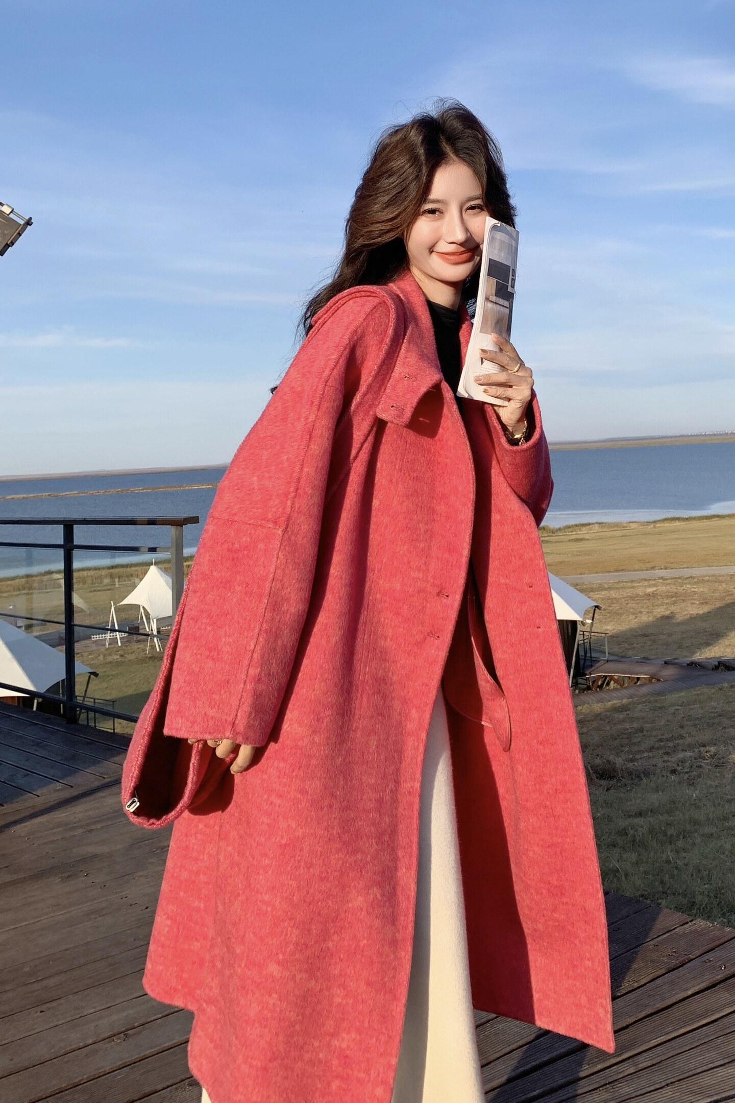 2025年冬季长袖女装女士精品双面羊毛大衣p295=k385,女装羊绒大衣,2B142