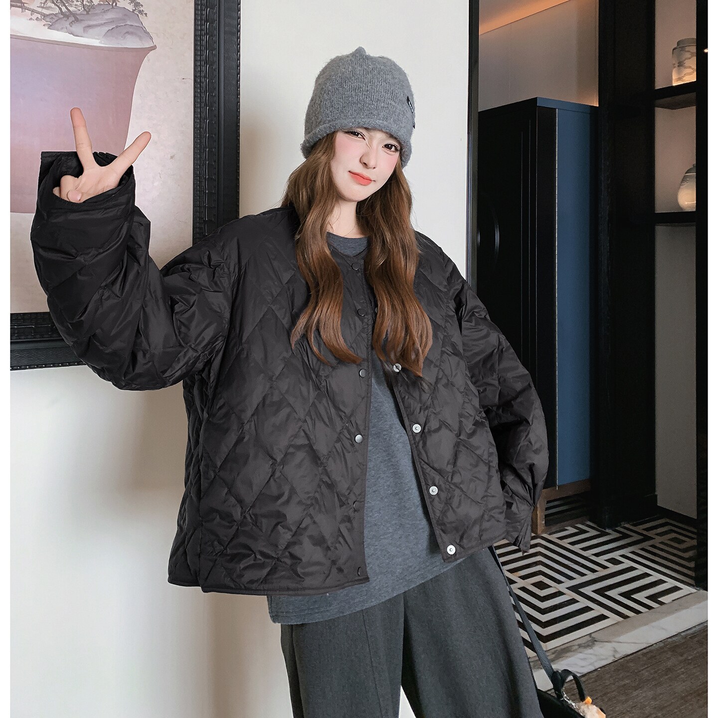 【新款】25冬季新款新标90轻薄羽绒服D81P245K338,女装羽绒服,2D008