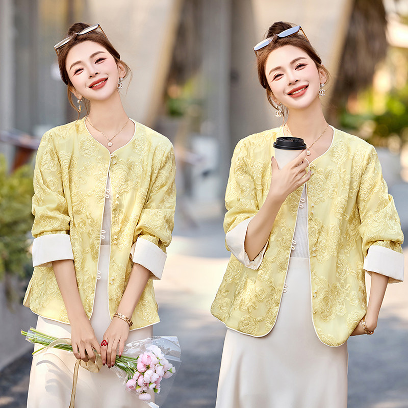 2026新款蕾丝刺绣防晒外套,女装短外套,衣佳和