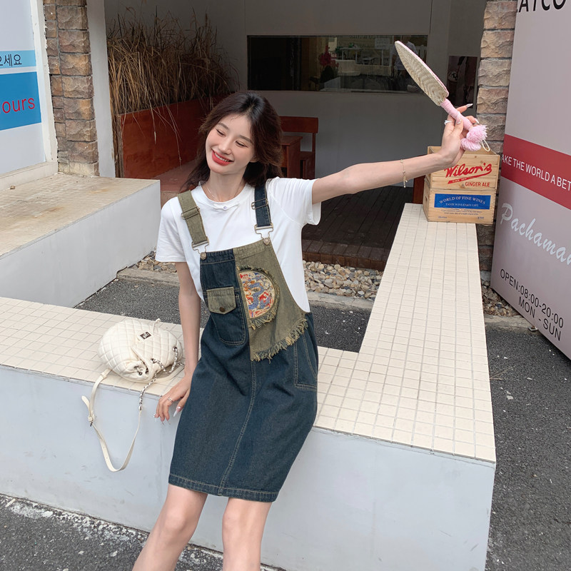 【新款现货】2025女装新中式牛仔连衣裙两件套266-P120-K170图片
