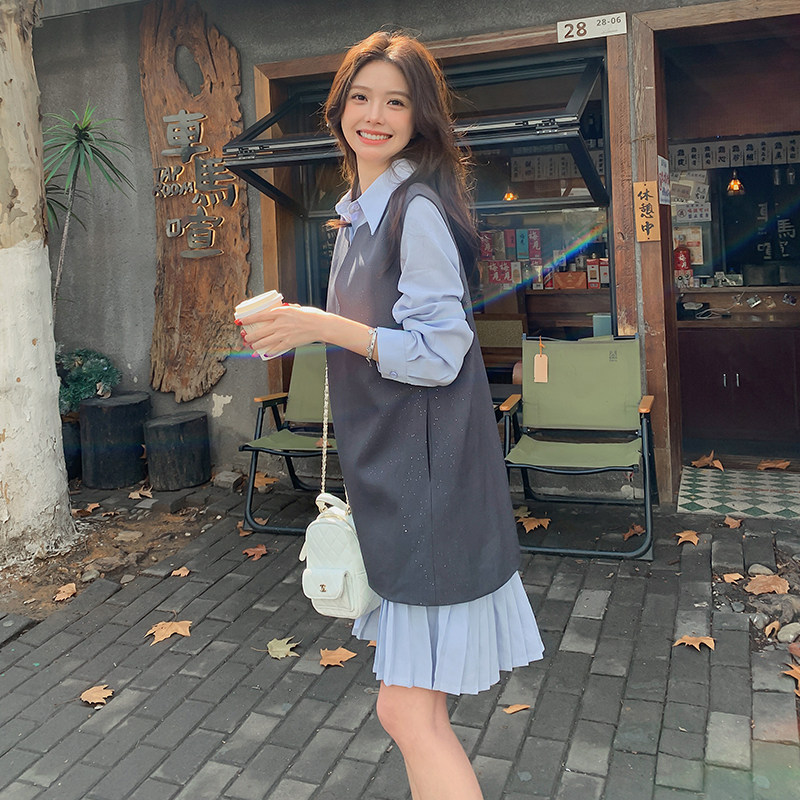 【两件套】衬衫连衣裙两件套2C215-P180-K250,女装套装/套裙,2C215