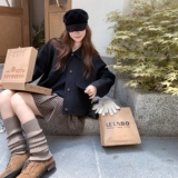 鹿皮绒夹克外套女短款秋季2025新款高级感气质复古爆款休闲上衣，女装毛呢外套，2D008