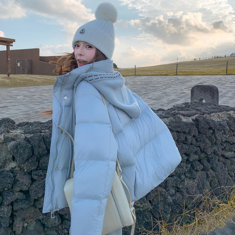现货25新冬90绒羽绒服针织帽可以脱卸2D044-2513-P350-K525,女装羽绒服,2D044