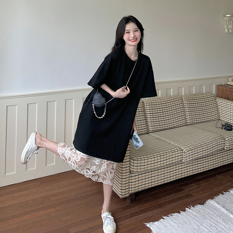 现货-主推-宽松连衣裙+蕾丝裙两件套2527-P135K188,女装连衣裙,2C252