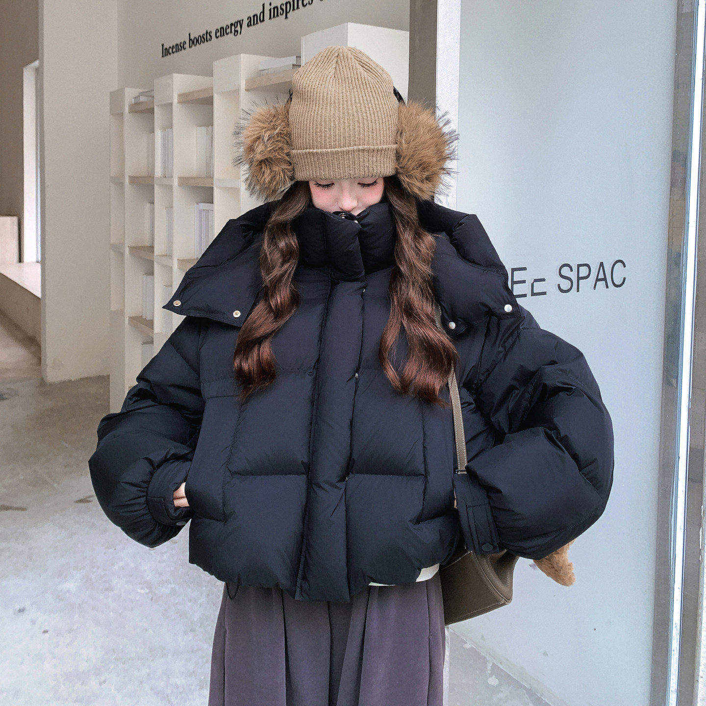 【现货】25冬季新款连帽羽绒服D135P365K538,女装羽绒服,2D008