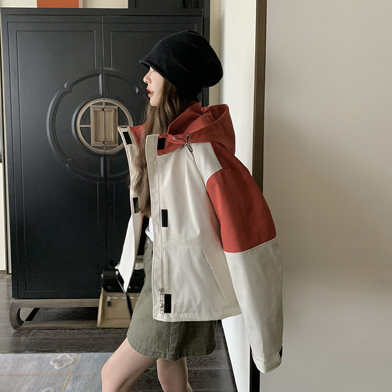 现货#2025春短款风衣棒球服工装外套#2C133-908-P155-K218,女装短外套,2C133