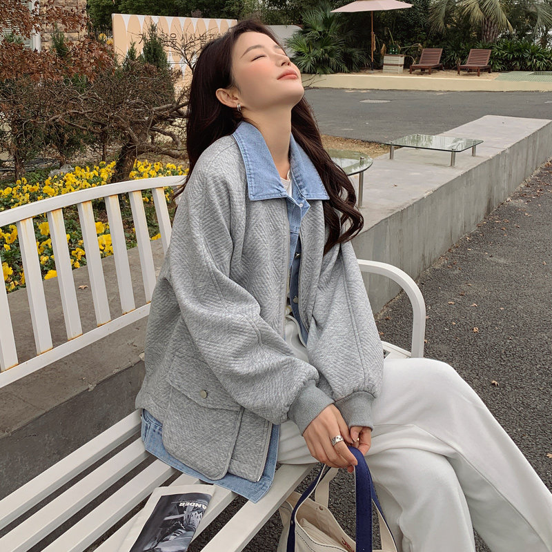 【新款档口现货】2025新款秋牛仔女装韩版休闲外套P125-K175,女装风衣,2C266