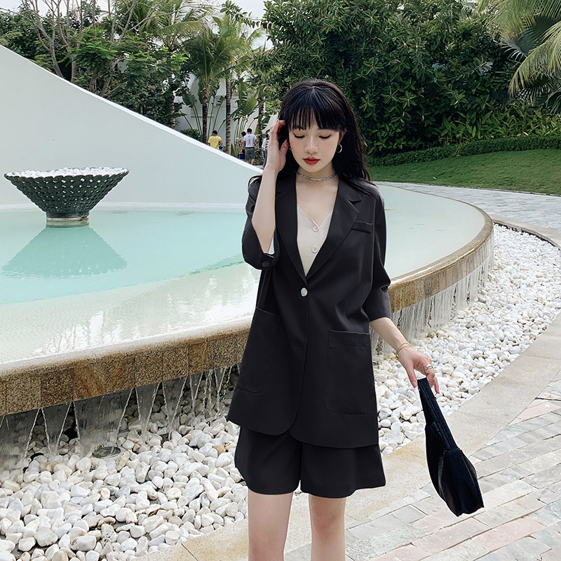 【夏现货+买家秀】减龄多色纯色西装套装088-1818p125控188,女装套装/套裙,2C088