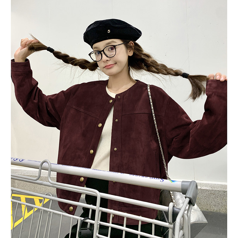 韩系设计感小众短外套女2025秋季新款时尚洋气减龄显瘦百搭上衣潮,女装短外套,2C299