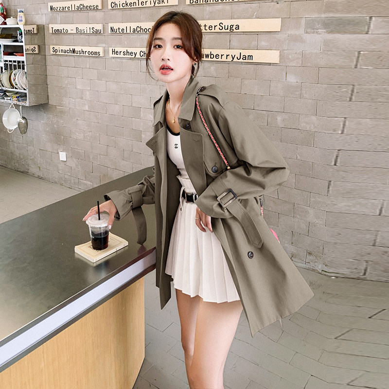2026春装新品两色风衣2556P155K208,女装风衣,2C103