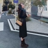 巨好看漂亮温柔风百褶连衣裙套装女2025年秋季新款皮衣马甲两件套，女装套装/套裙，2D036