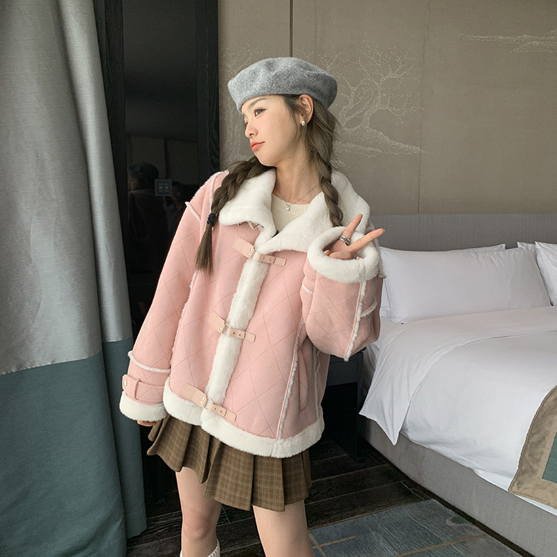 现货！2025冬季新款皮毛一体短款#2C133-928-P195-K288,女装棉衣/棉服,2C133