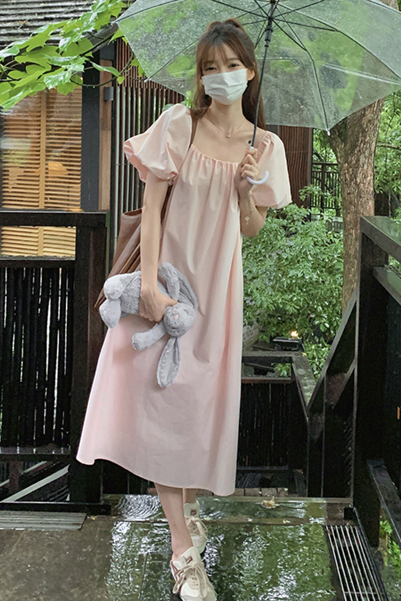 现货主推数据好夏季粉色露背连衣裙2C032837P95K148,女装连衣裙,2C032