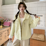 2025年春季潮流时尚女装女士精品短款风衣外套显瘦，女装短外套，2C222