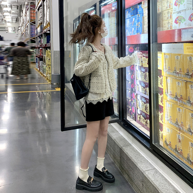 【037现货！】129P130K1882025春新短款小香风外套上衣,女装短外套,2C037