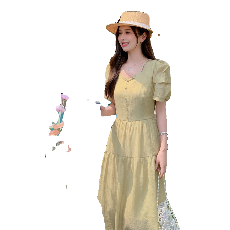 新款现货夏装新款甜美减龄时尚连衣裙P120K168,女装连衣裙,2C295
