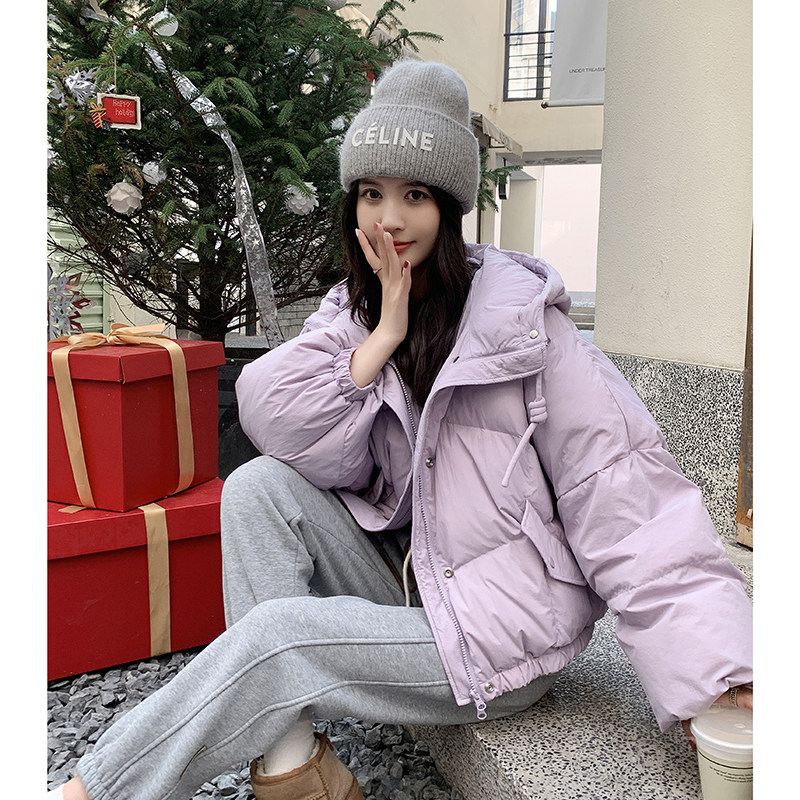 【引流款 】现货小个子紫色羽绒服新标90绒 P255  K345图片
