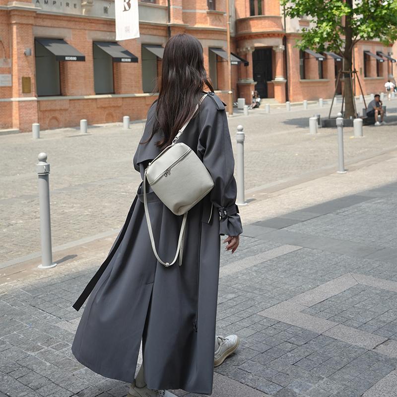 Tall Women's Extra-Long Gray Trench Coat 2024 Spring and Autumn New Korean Style Loose Ankle-Length Coat Tall Women's Extra-Long Gray Trench Coat 2024 Spring and Autumn New Korean Style Loose Ankle-Length Coat