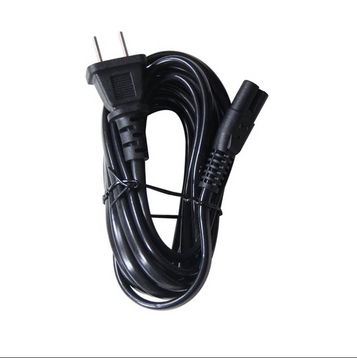 8 - word power cord for Samsung TCL Philips LG LCD TV display two - hole camera charging wire