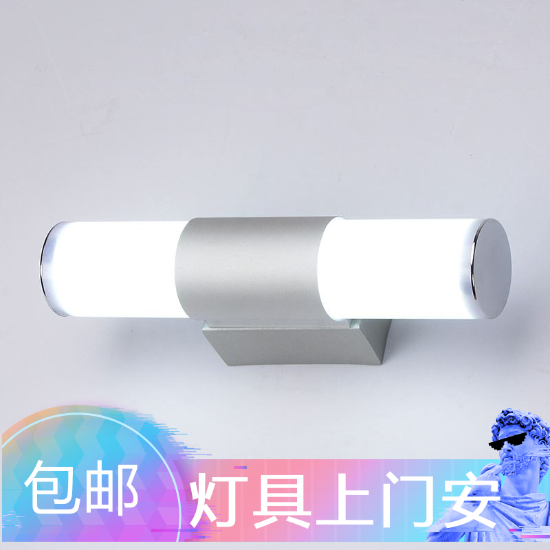 Bathroom mural Led mirror front light LED bathroom cabinet mirror light mirror cabinet light simple corridor door head wall light Tanabata