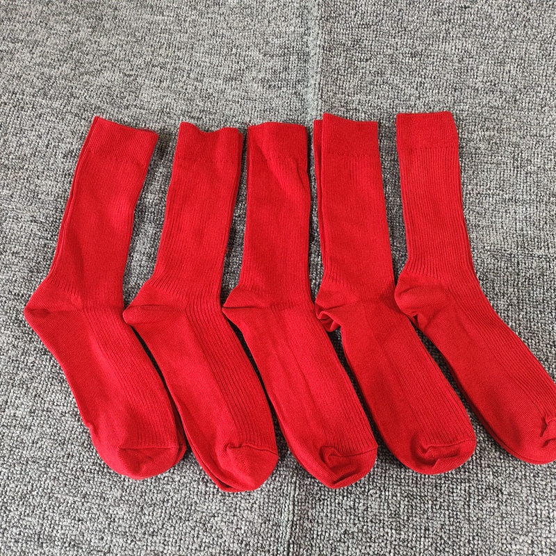 10 Pairs for 15.8 Yuan, Red Long Tube Socks for the Year of Your Birth Year, Japanese Style Double Needle High Tube Socks