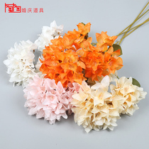 Happy Embroidered Ball Flower Wedding Celebration Flower Indoor Decoration Flower Wedding Hall Road Leading Flower Arch Flower flower floral flower arrangement