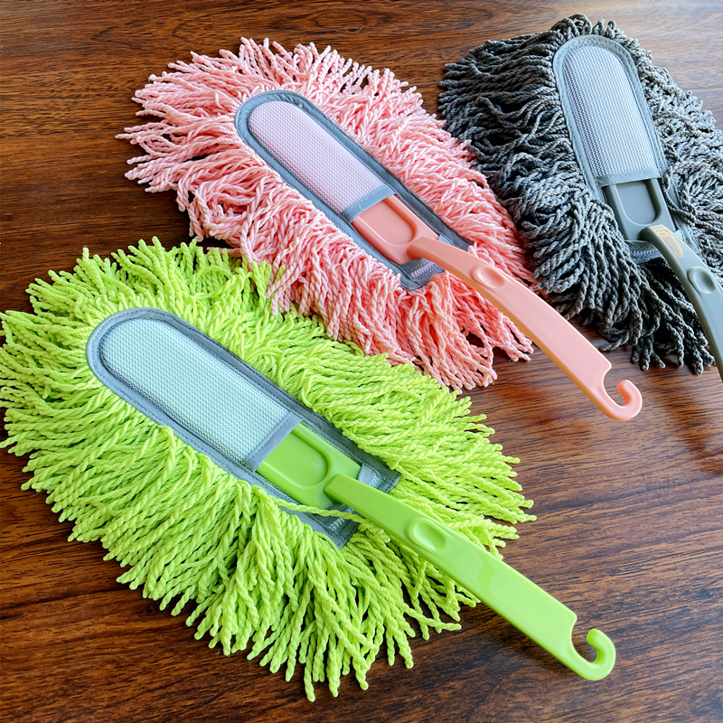 Korean Microfiber Duster for Dust Removal, Static Electricity Sweeping Duster, Bed Duster, Detachable and Washable, Does Not Shed Lint