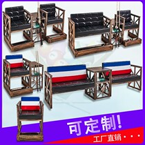 Billiard Table Sofa Seat Ballroom Club View Ball Chair Chair Chair Leather Tea Table Accessories Style Flagship