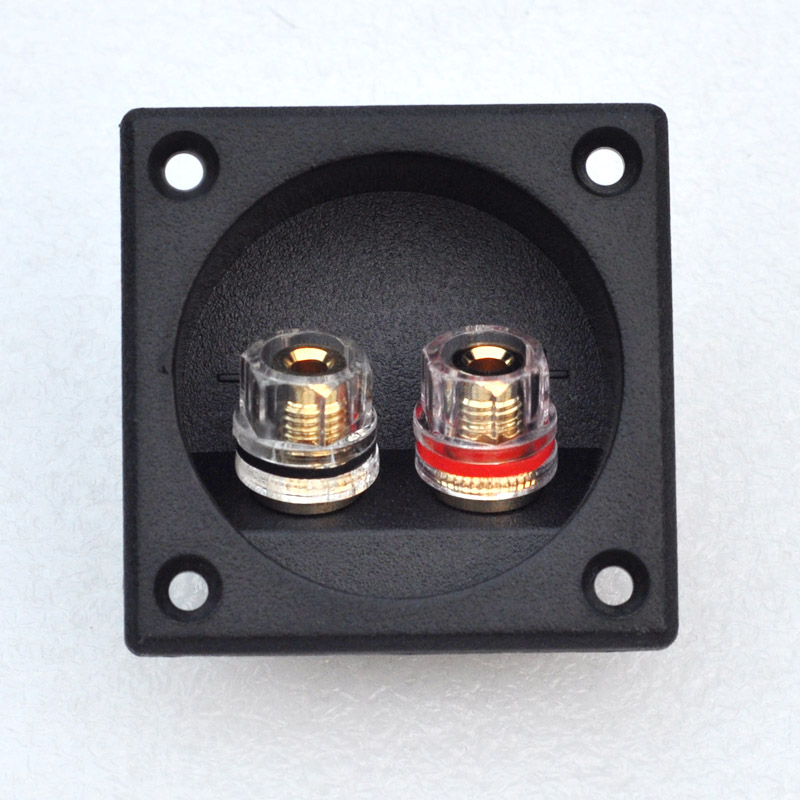 Anti-oxidation speaker junction box rear plate pure copper crystal column HIFI fever audio DIY accessories thickened to send screws