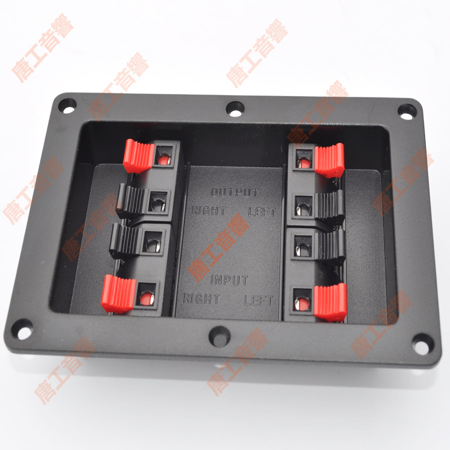 DJ265 thickened speaker eight-bit junction box plastic wiring box audio wiring board rear panel speaker wire clip new product