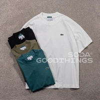 Soda 24SS Spot 417 Edifice x Lacoste Crocodile Label Logo Logo Short -sleeed T -For