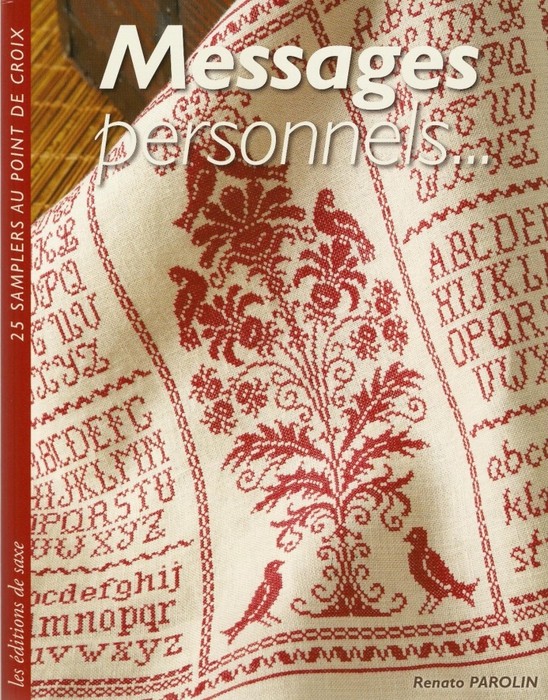 Embroidered embroidered 25 SAMPLERS AU POINT DE CROIX 25 MONOCHROME DESIGN