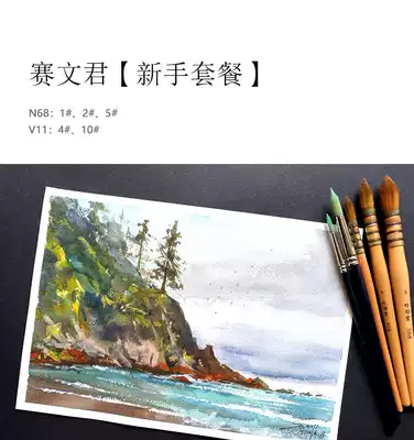 赛文君水彩用笔套装竹羽堂水彩画笔毛笔包邮 赛文君水彩用笔套装竹羽堂水彩画笔毛笔包邮