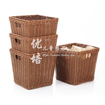 Shallow mouth trumpet medium hand-made basket brand-name clip UFC young childrens toys transparent blue teaching aids storage box
