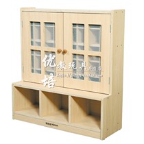 40 people tea cup cabinet childrens early education Park childrens high-end tea cup storage locker tea bucket