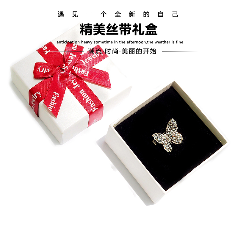 YCHEN2019 mùa xuân và mùa hè Hàn Quốc pha lê micro-chèn bướm chống ánh sáng nhỏ cổ áo trâm cài kim cài áo vest