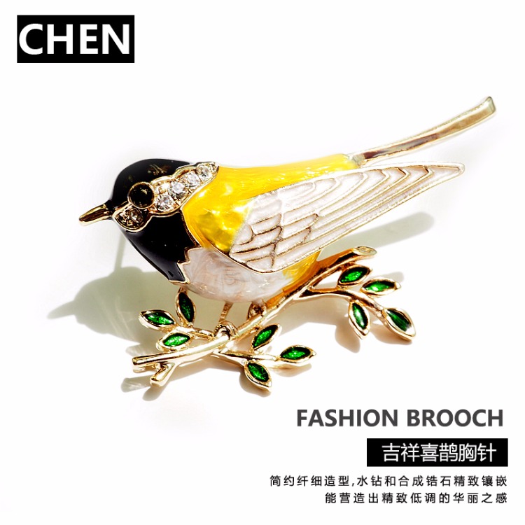 Quà tặng ngày nhà giáo Hàn Quốc Thông báo Gamma Trâm Nữ Bird Pin cardigan Khăn choàng Khóa phù hợp với áo Phụ kiện - Trâm cài ghim cài áo