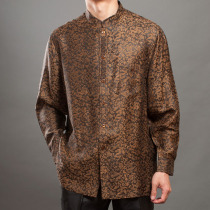 High - end Xiangyun Yun Yun Tang - dress Man Tang - dress Chinese - style silk - collar shirt