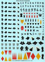 warhammer warhammer optional water sticker Wolf group space wolves 10*14cm-1