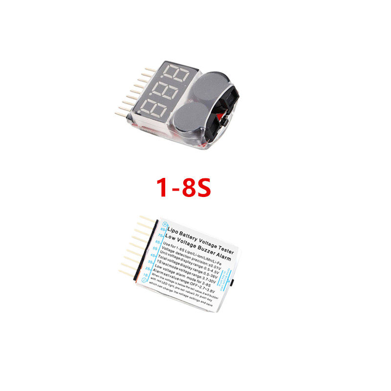1 - 8S Lithium battery power display and BB loud low voltage (adjustable) alarm two - in - one electric display mode