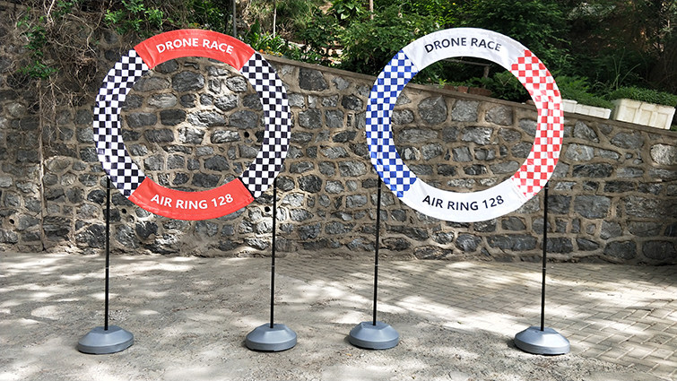 Drone crossing machine annular door 128CM race speed gate arches gantry crossing barrier door