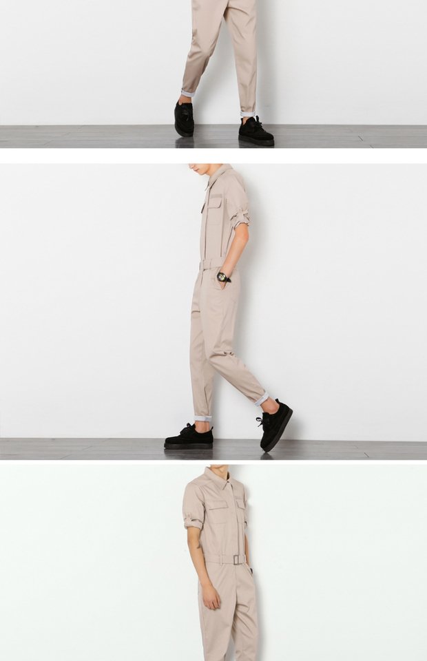 Quần yếm, jumpsuit, nam Nhật Bản phiên bản Hàn Quốc của xu hướng cá tính mùa thu DJ phù hợp với quần lửng hộp đêm nam quần jogger nam