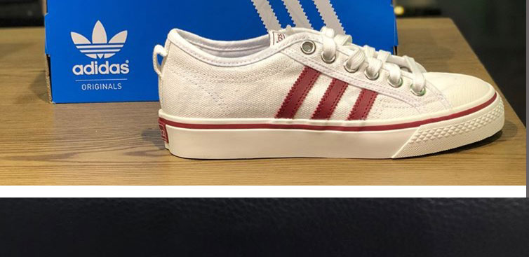 Giày vải ba lỗ Adidas Giày nam và nữ Adidas Giày trắng giản dị NIZZA Giày cổ điển CQ 2328 giày thể thao nữ đẹp