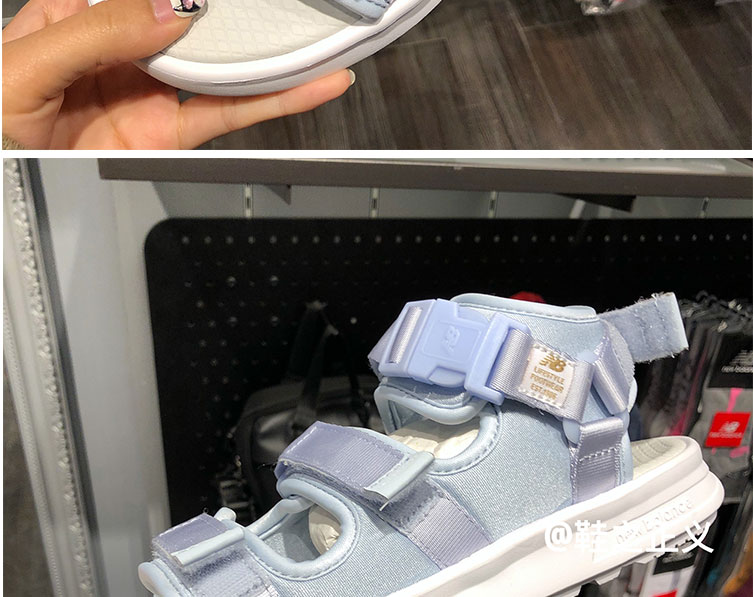 New Balance18 giày bãi biển mới Velcro vài mô hình bột đàn ông và phụ nữ NB dép thể thao SD750BK dép quai hậu sandal nam