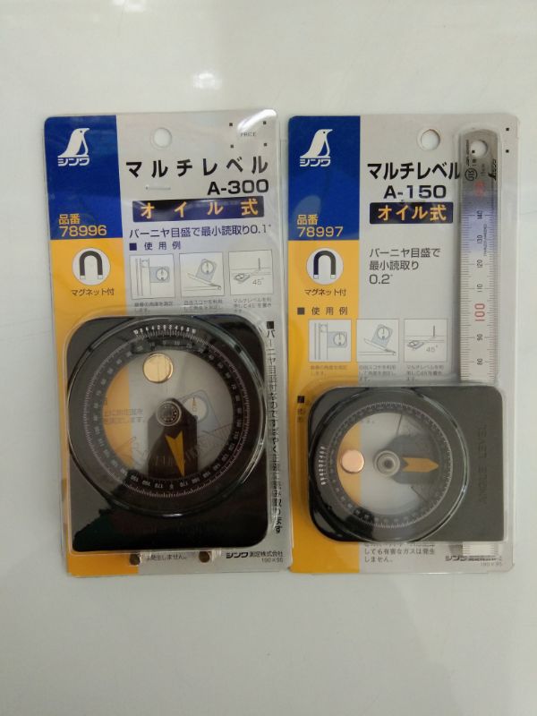 Japan Affinity Penguin Disc Angle Gauge 78996 Finger Needle Magnetic Horizontal Pitch Instrument A-300 A-150